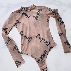 NWOT "Baby" Mesh Bodysuit